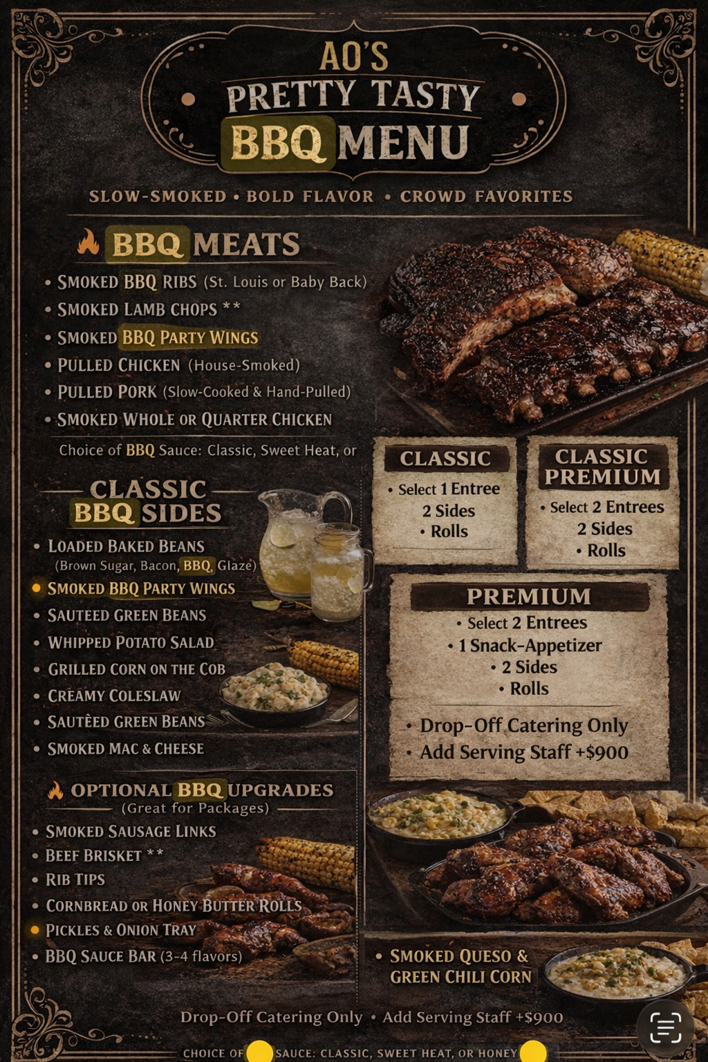 Premium Drop-Off Catering