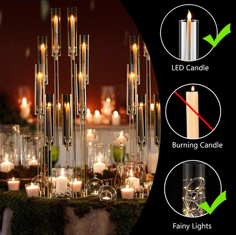 8-Arm Acrylic Candelabra