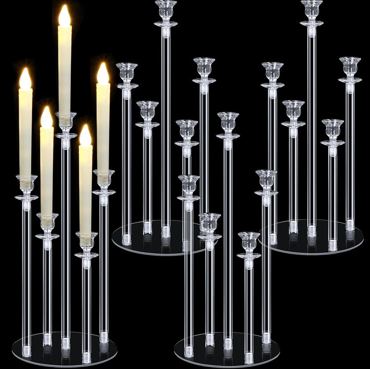 Short 5-Arm Acrylic Candelabra