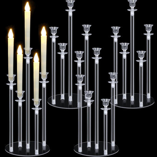 Short 5-Arm Acrylic Candelabra