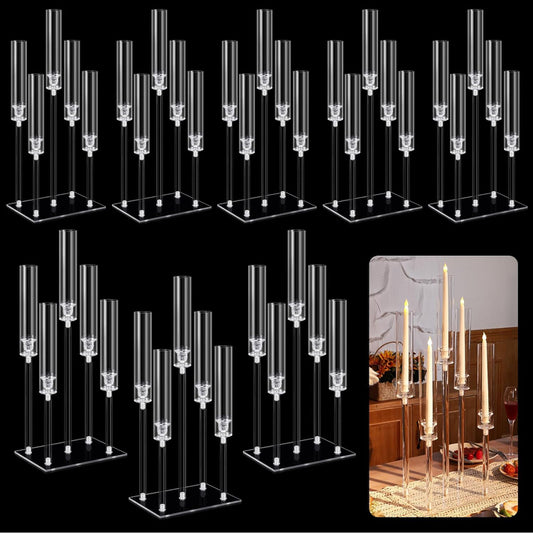 5-Arm Long Table Acrylic Candelabra