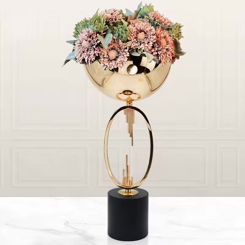 Gold Retro Metal Flower Stand