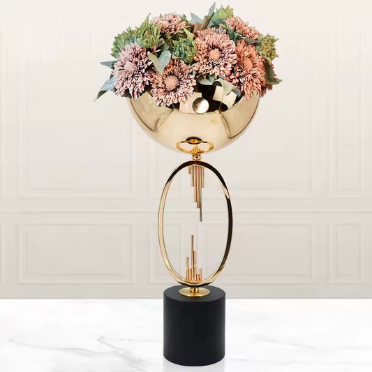 Gold Retro Metal Flower Stand