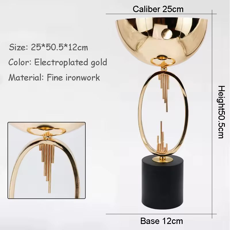 Gold Retro Metal Flower Stand