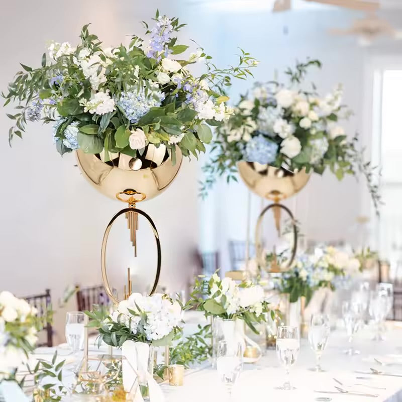 Gold Retro Metal Flower Stand
