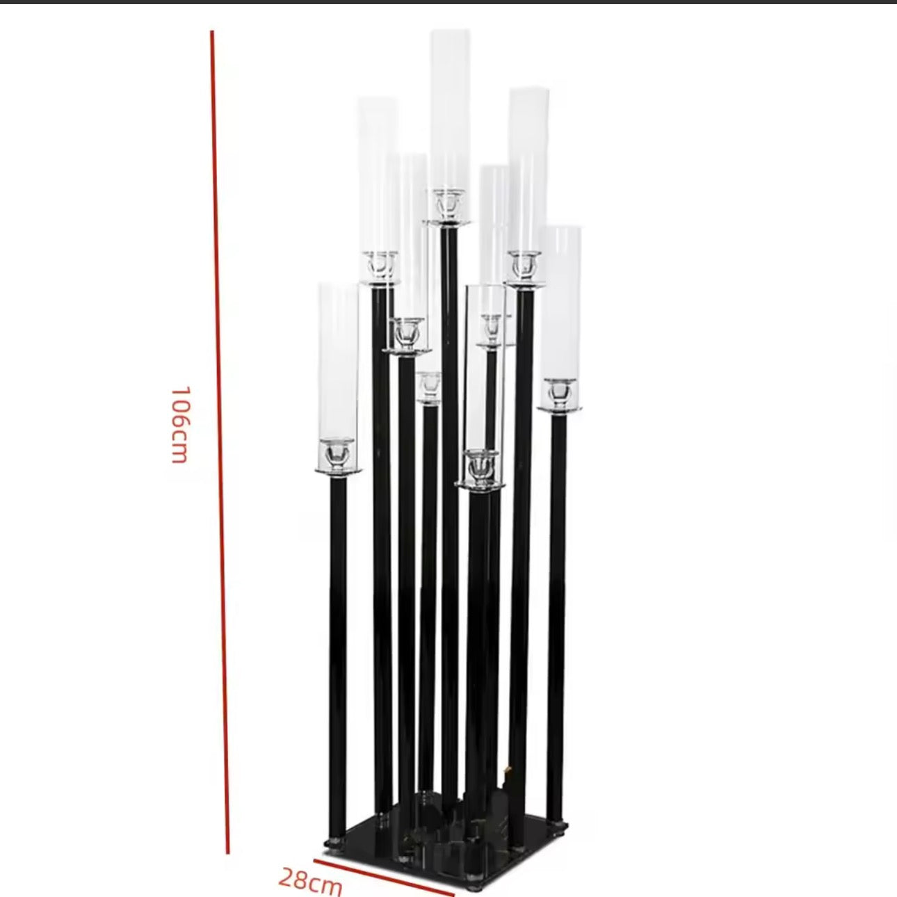 Black 9-Arm Candelabra