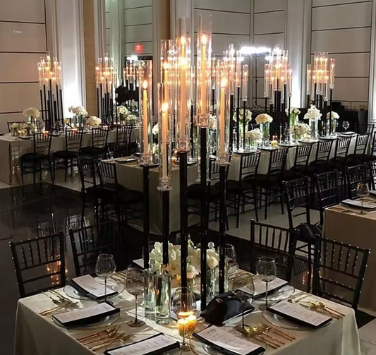 Black 9-Arm Candelabra