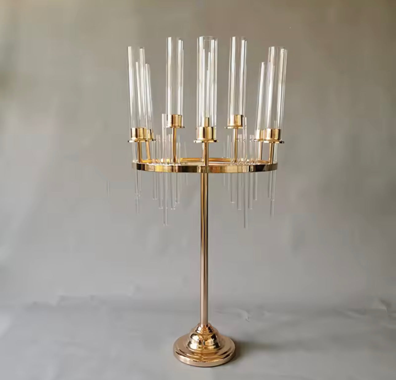Gold 9-arm Princess Candelabra